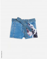 SHORTS WITH CATWOMAN PRINT