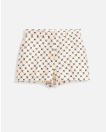PRINTED SATIN MINI SHORTS