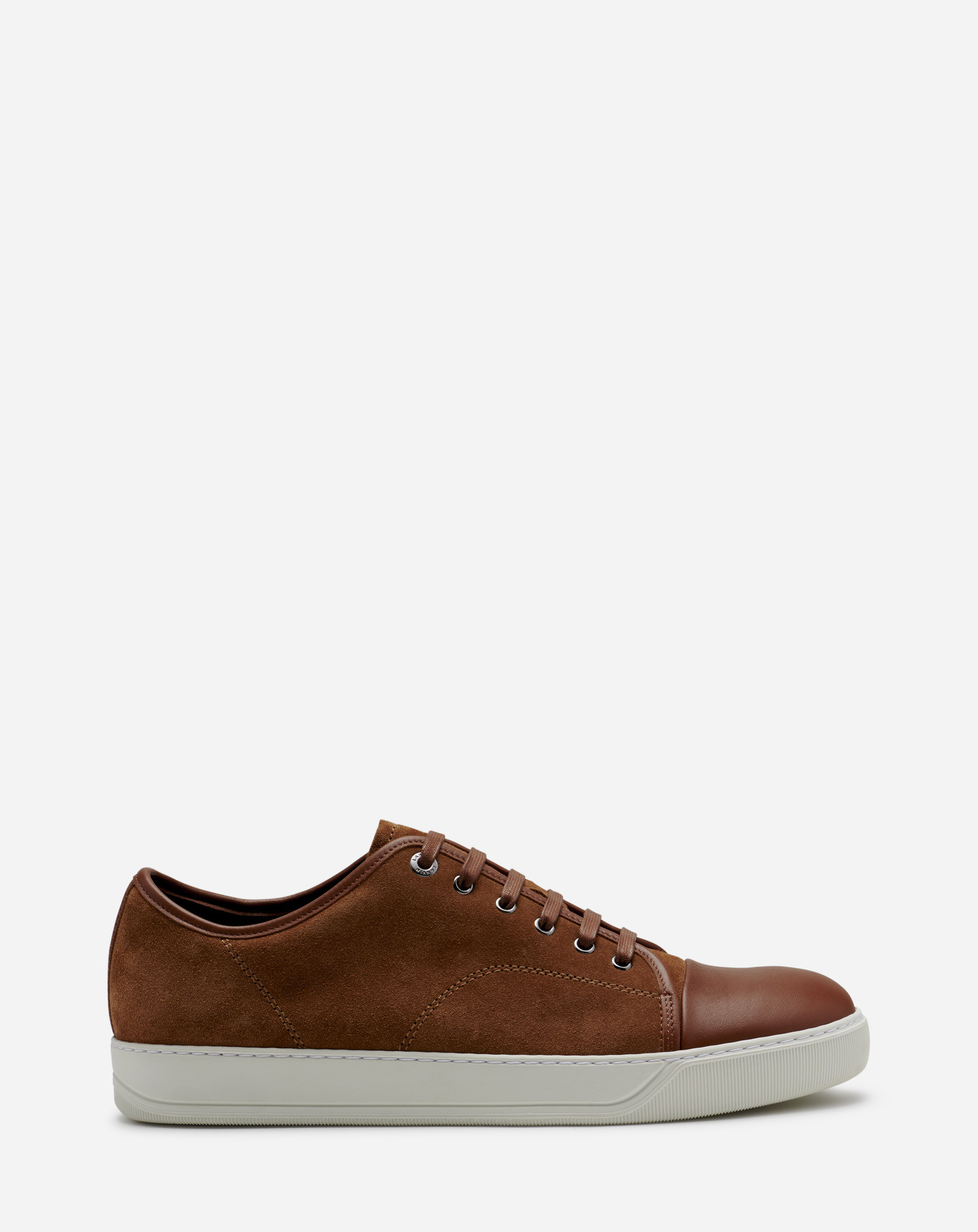 med undtagelse af dyd bus Dbb1 Leather And Suede Sneakers Brown | Lanvin