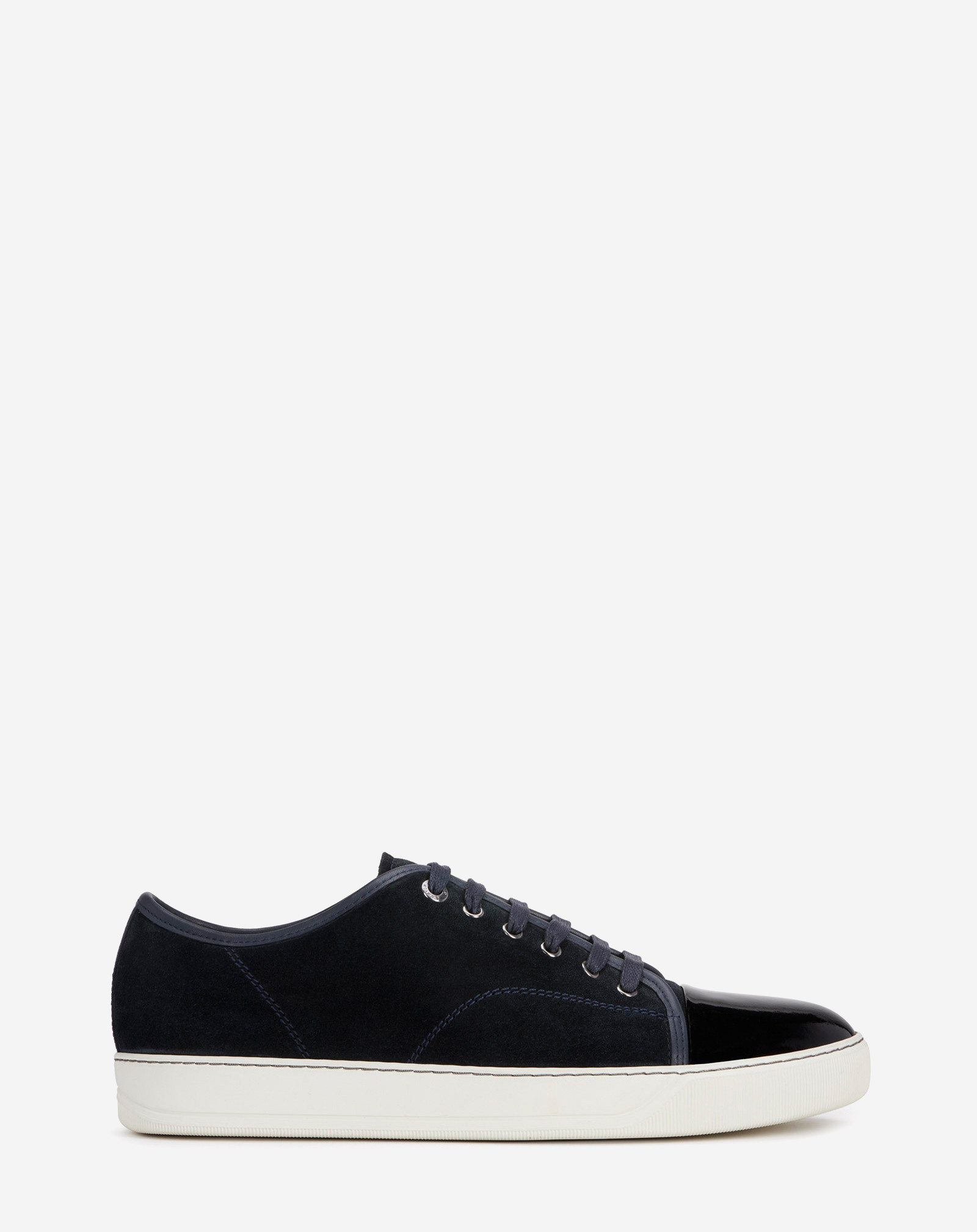 Dbb1 Suede And Patent Leather Sneakers | Lanvin