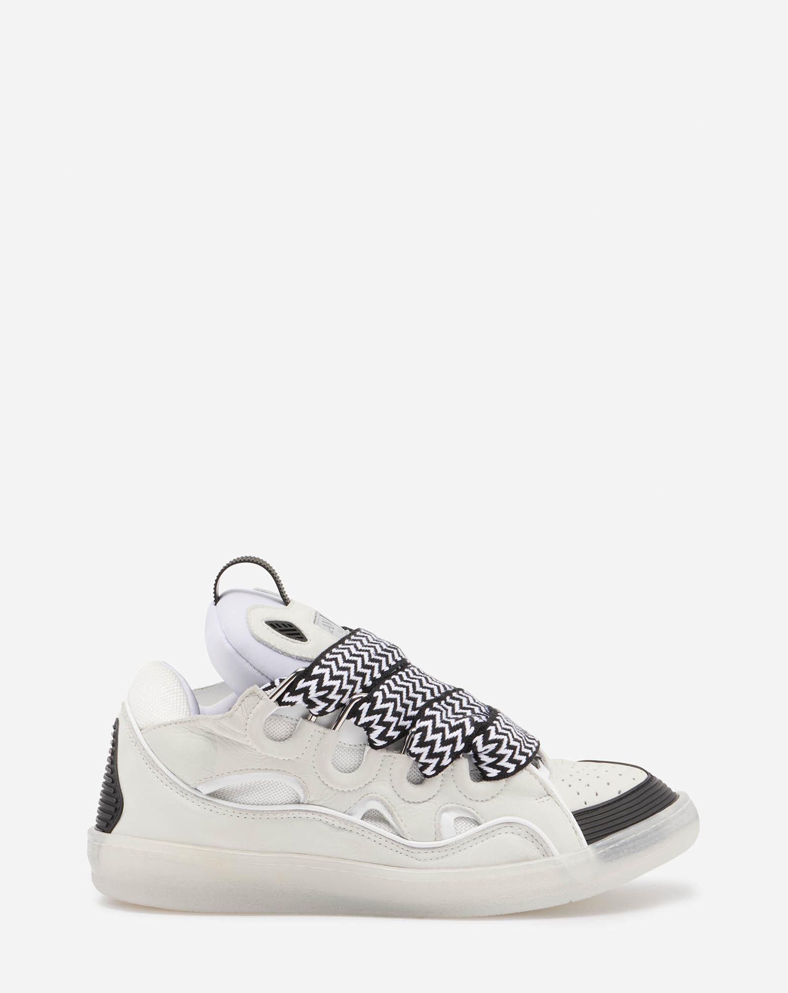 LEATHER CURB SNEAKERS