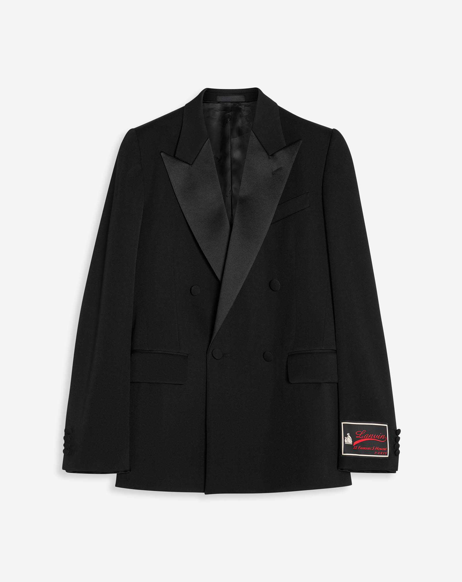 Veste De Smoking Double Boutonnage Avec Panneaux Contrast s Lanvin