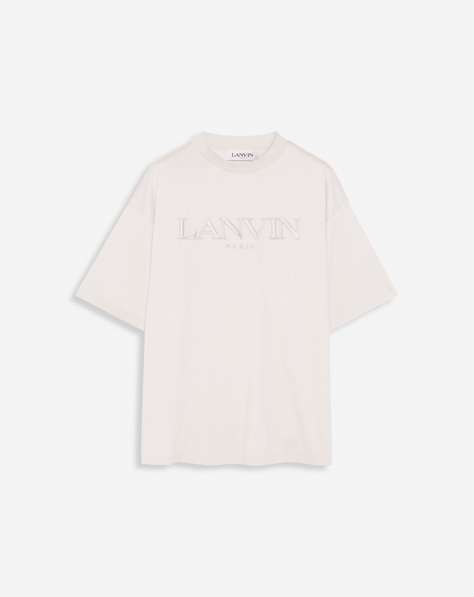 OVERSIZED LANVIN PARIS EMBROIDERED T-SHIRT