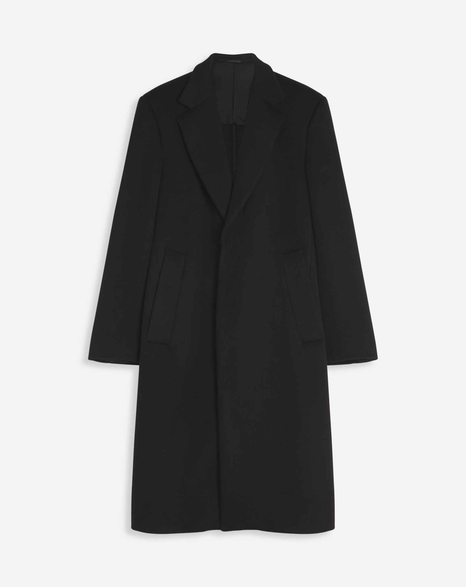 Lanvin Sartorial Tailored Coat In Double Face Cashmere For Men In Black