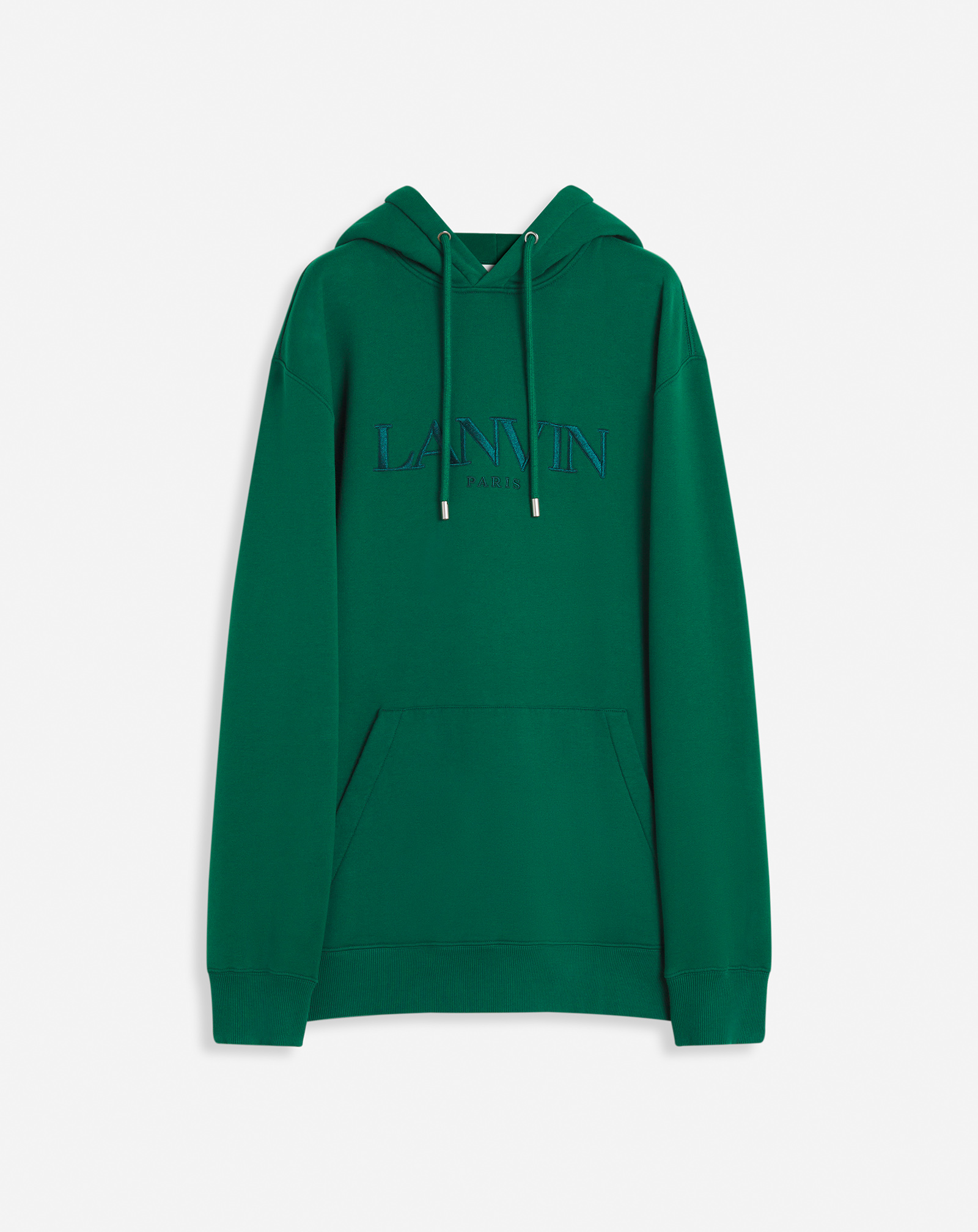 Lanvin Hoodie Ample Brodé  Pour Homme In Bouteille