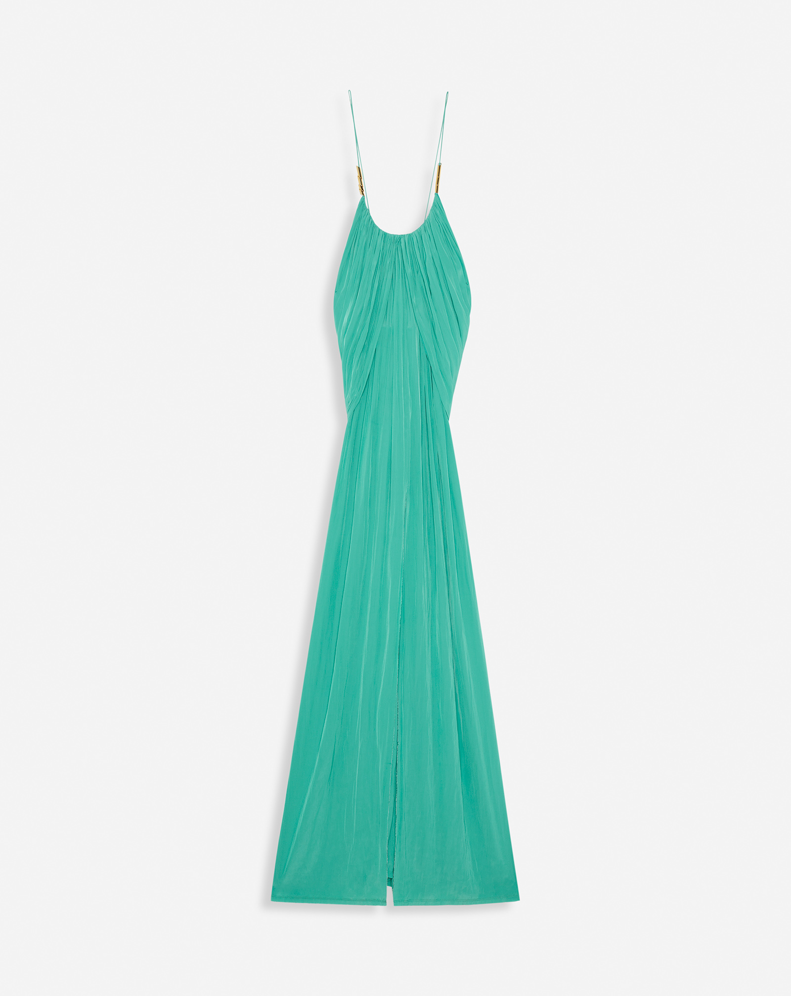 Lanvin Long Strappy Dress For Women In Green
