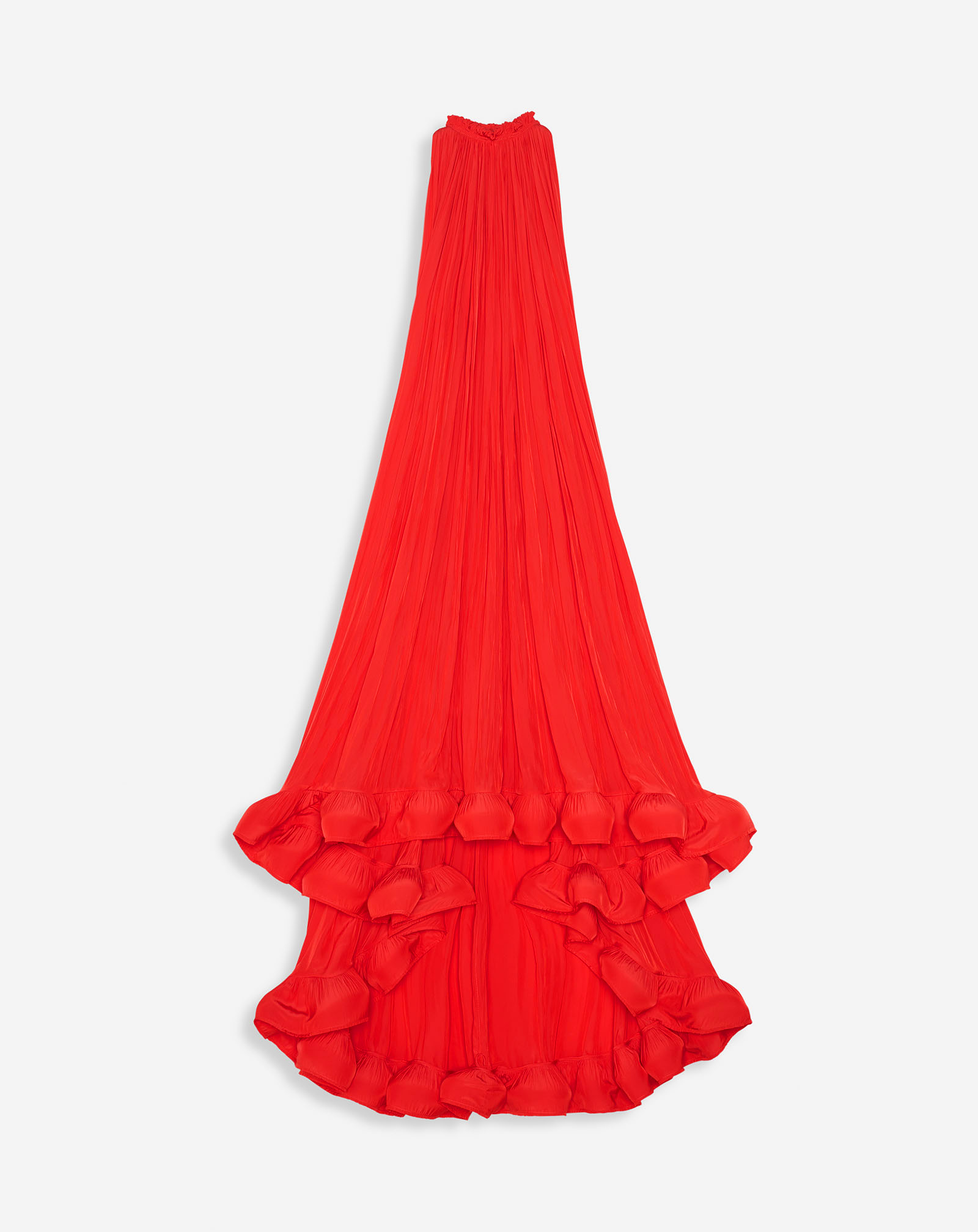 LANVIN ROBE LONGUE EN CHARMEUSE TRIBUTE POUR FEMME