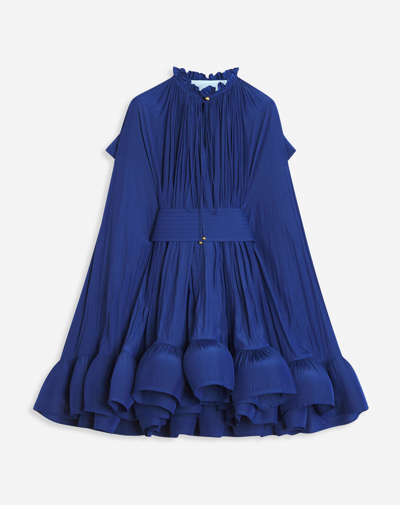 Lanvin Short Charmeuse Dress For Women In Blue