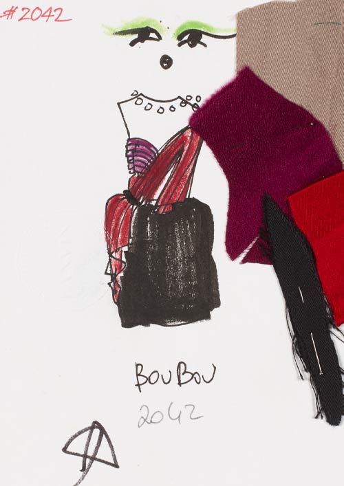 Alber Elbaz Drawing